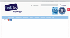 Desktop Screenshot of healthtec.com.au